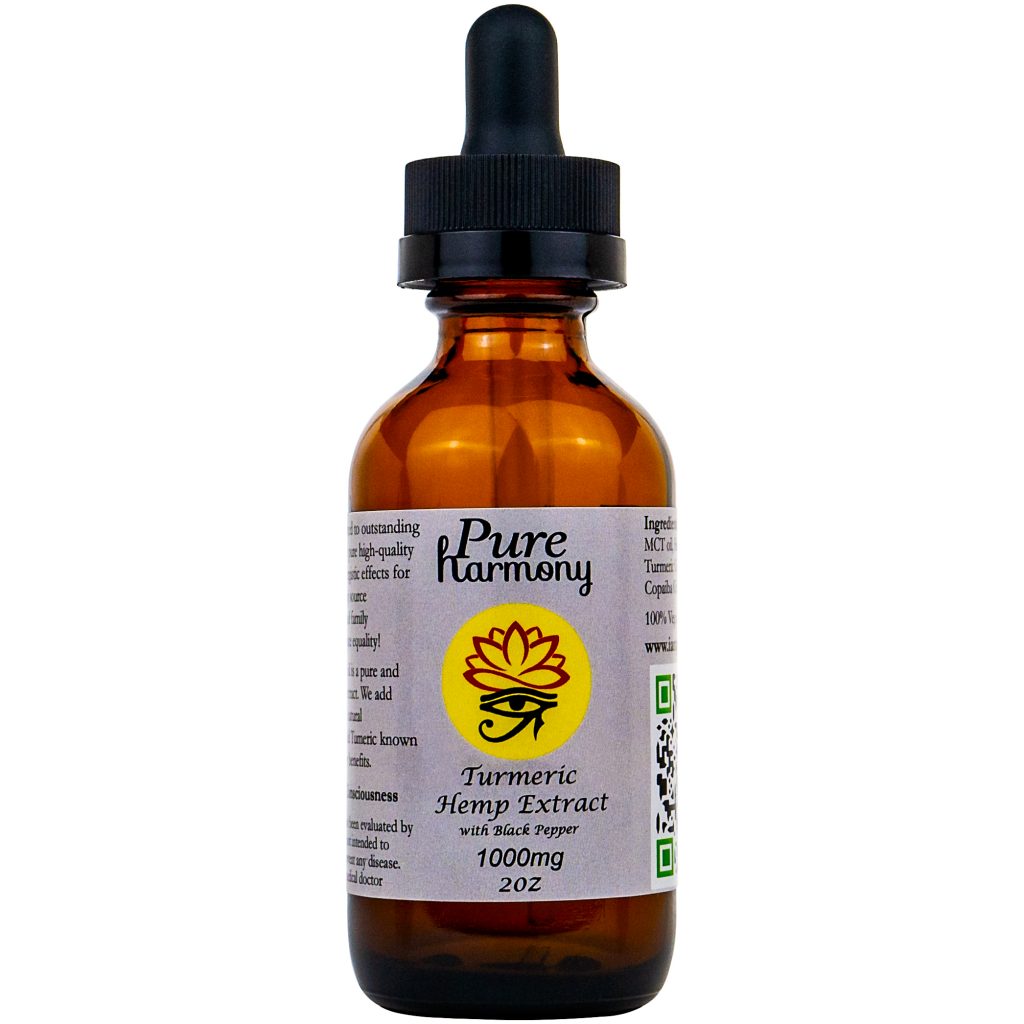 Turmeric Black Pepper Hemp Oil Pure Harmony
