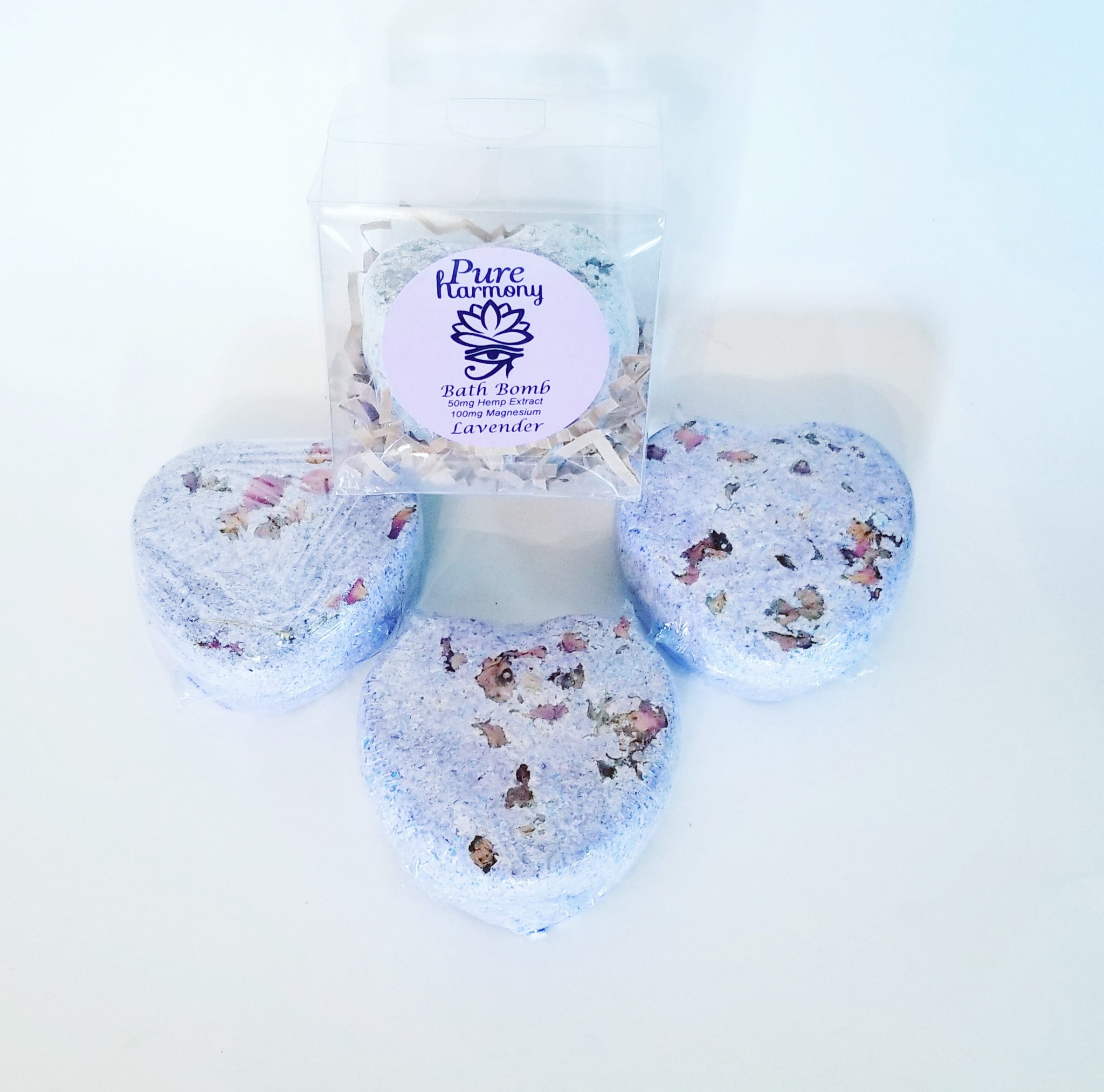 Relaxing Bath Bomb with Hemp and Magnesium Pure Harmony